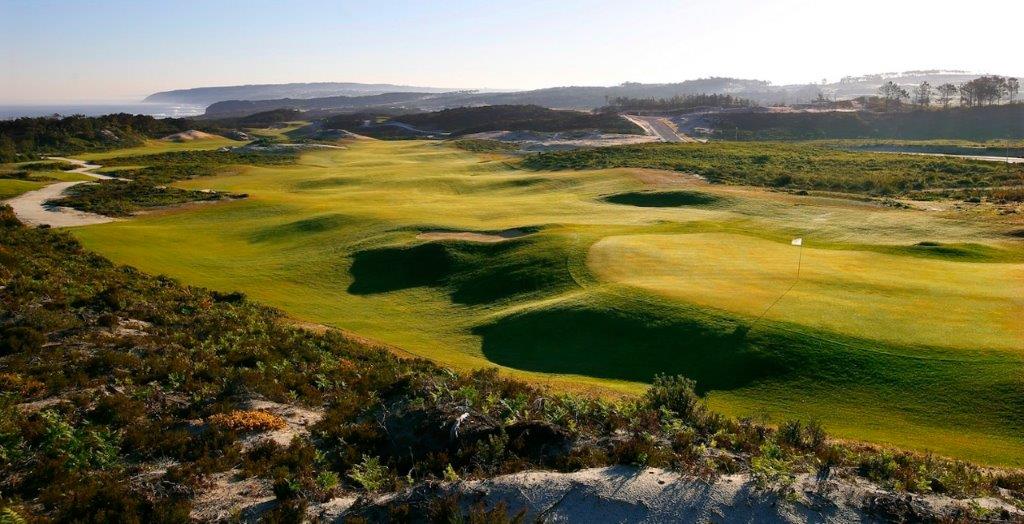 Panorama du golf de West Cliff au Portugal 