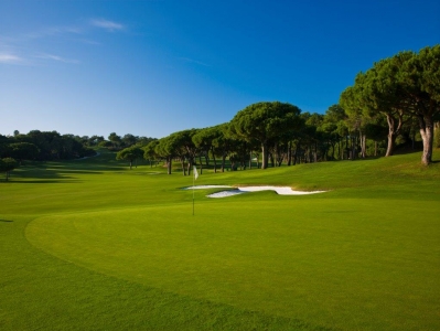 Green du golf de Quinta do Logo Sur au Portugal