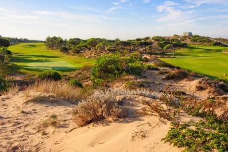 Le trou 18 golf d'Oitavos au Portugal 